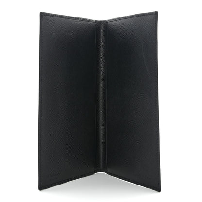 Prada Saffiano Checkbook Cover Black 5 of 9