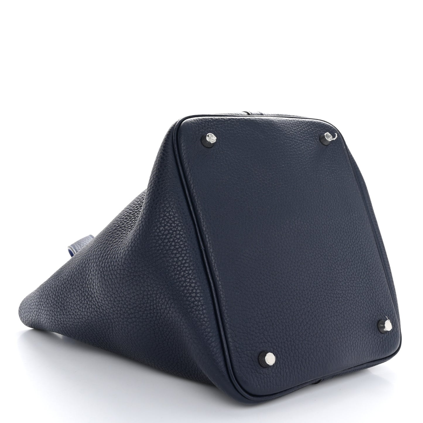 Taurillon Clemence Swift Eclat Picotin Lock 22 MM Bleu Nuit Bleu Electrique