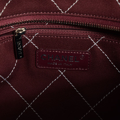 Chanel Grained Calfskin Quilted Large Daily Shopping Tote Light Grey 7 of 8