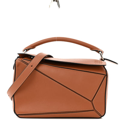 Loewe Calfskin Small Puzzle Bag Tan 1 of 11