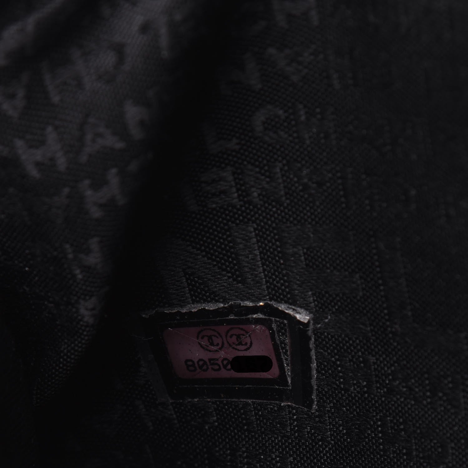 Chanel Lambskin CC Chocolate Bar Shoulder Bag Black 7 of 13