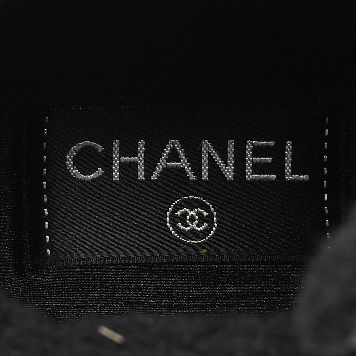Chanel Fabric Calfskin Suede CC Sneakers 36 Black 7 of 7