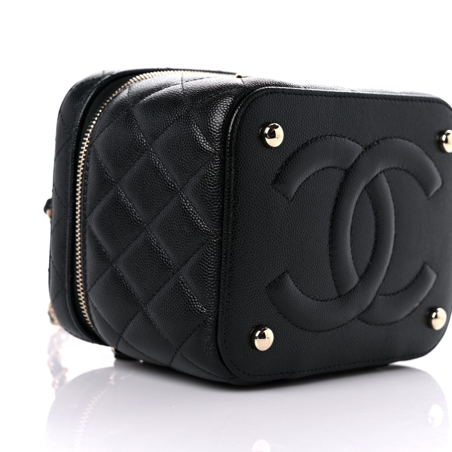 Chanel Caviar Quilted Small CC Vanity Case Black 7 of 9