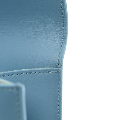 Saint Laurent Smooth Calfskin Classic Monogram Cassandre Clutch Blue Glacier 8 of 9