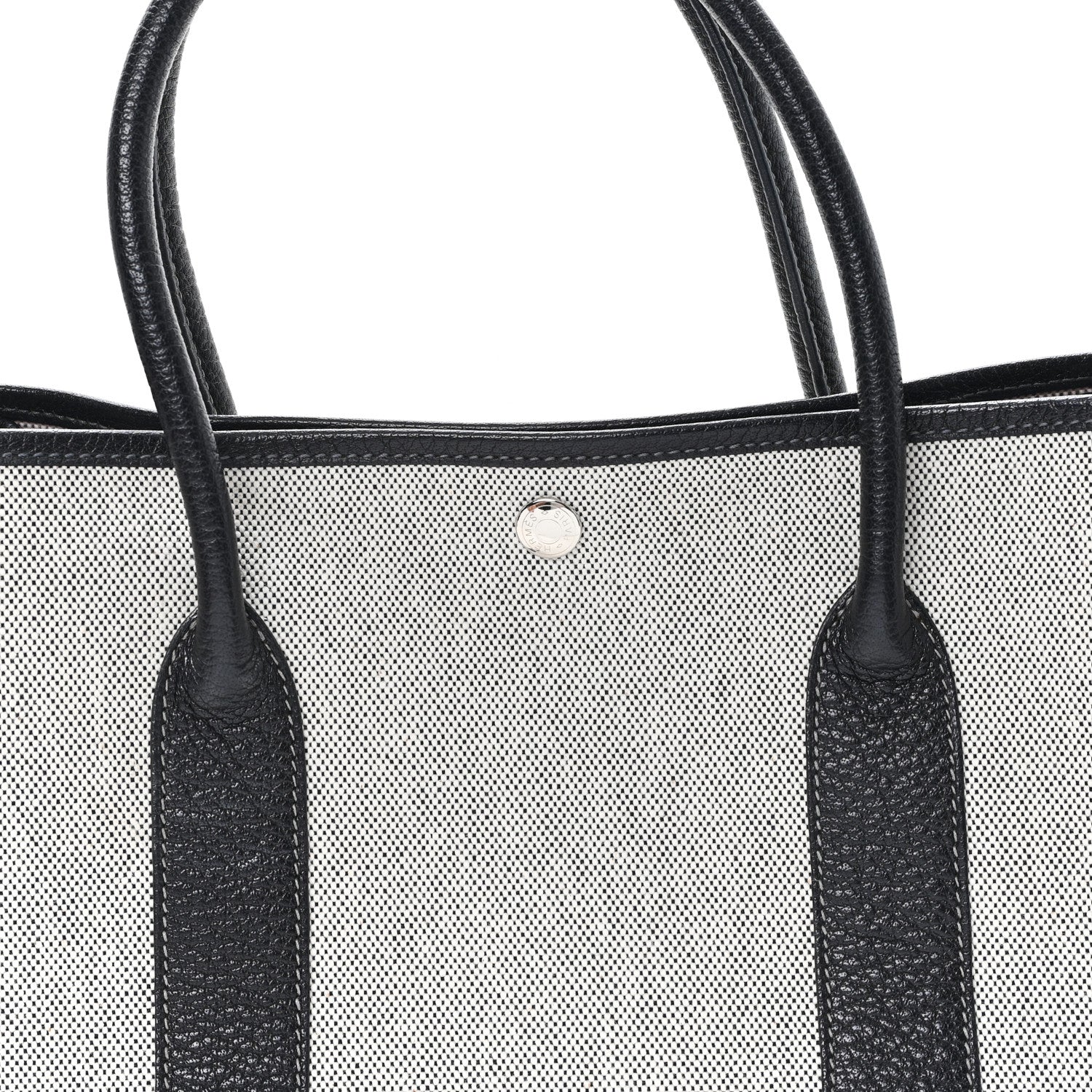 Hermes Toile Buffle Skipper Garden Party 36 MM Tote Black 6 of 8