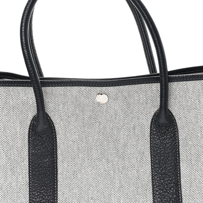 Hermes Toile Buffle Skipper Garden Party 36 MM Tote Black 6 of 8