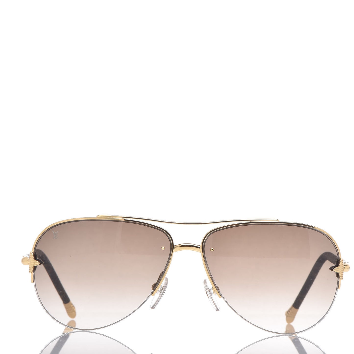 Monogram Petite Viola Pilote Aviator Sunglasses Z0571U Brown