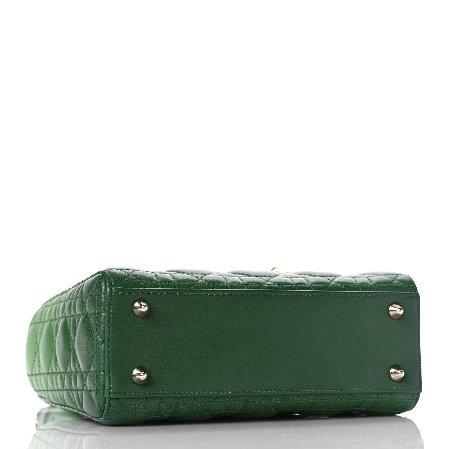 Christian Dior Lambskin Cannage Gradient Small Lady Dior Indigo Green 4 of 8