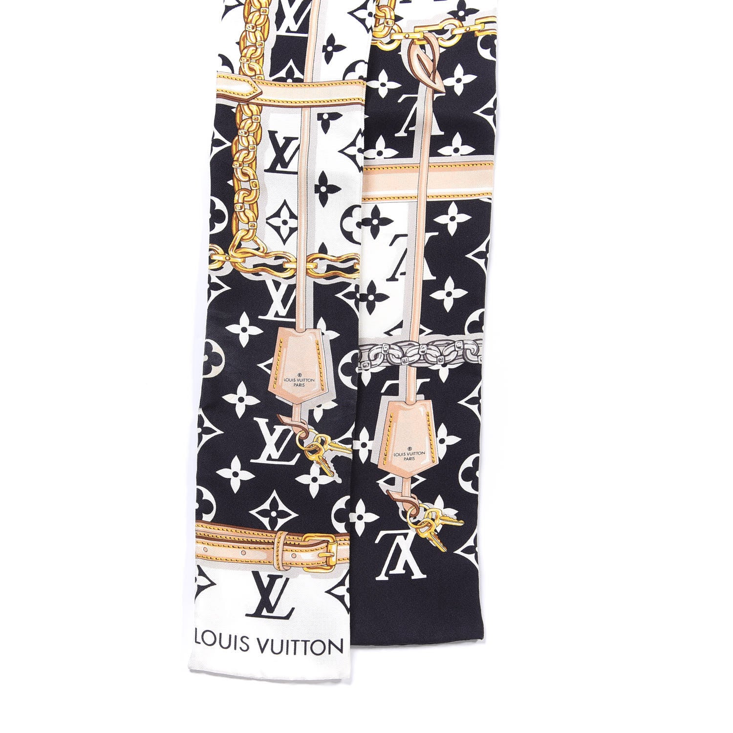 Louis Vuitton Silk Monogram Confidential Bandeau Black 2 of 3