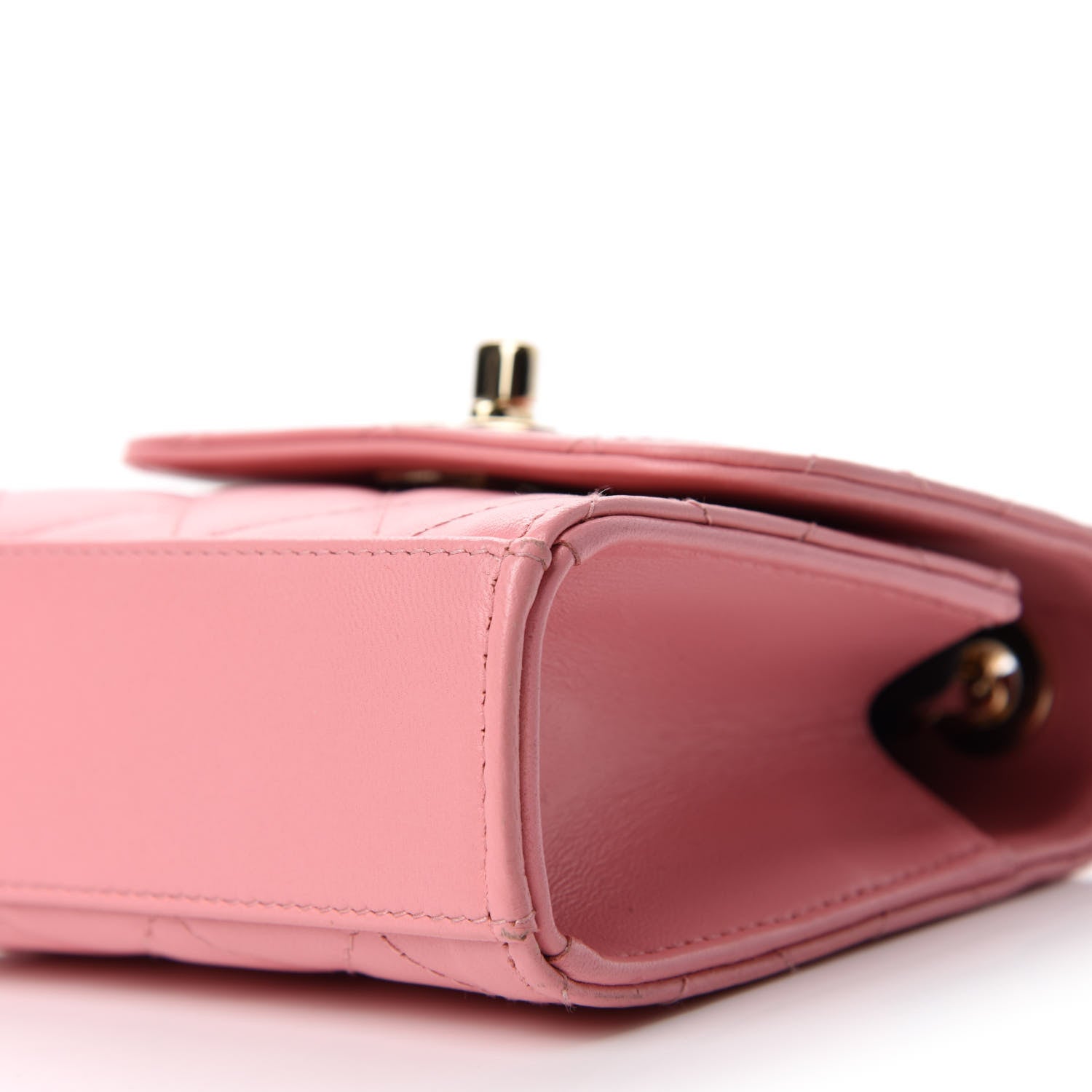 Chanel Lambskin Quilted Mini Trendy CC Clutch With Chain Pink 7 of 10