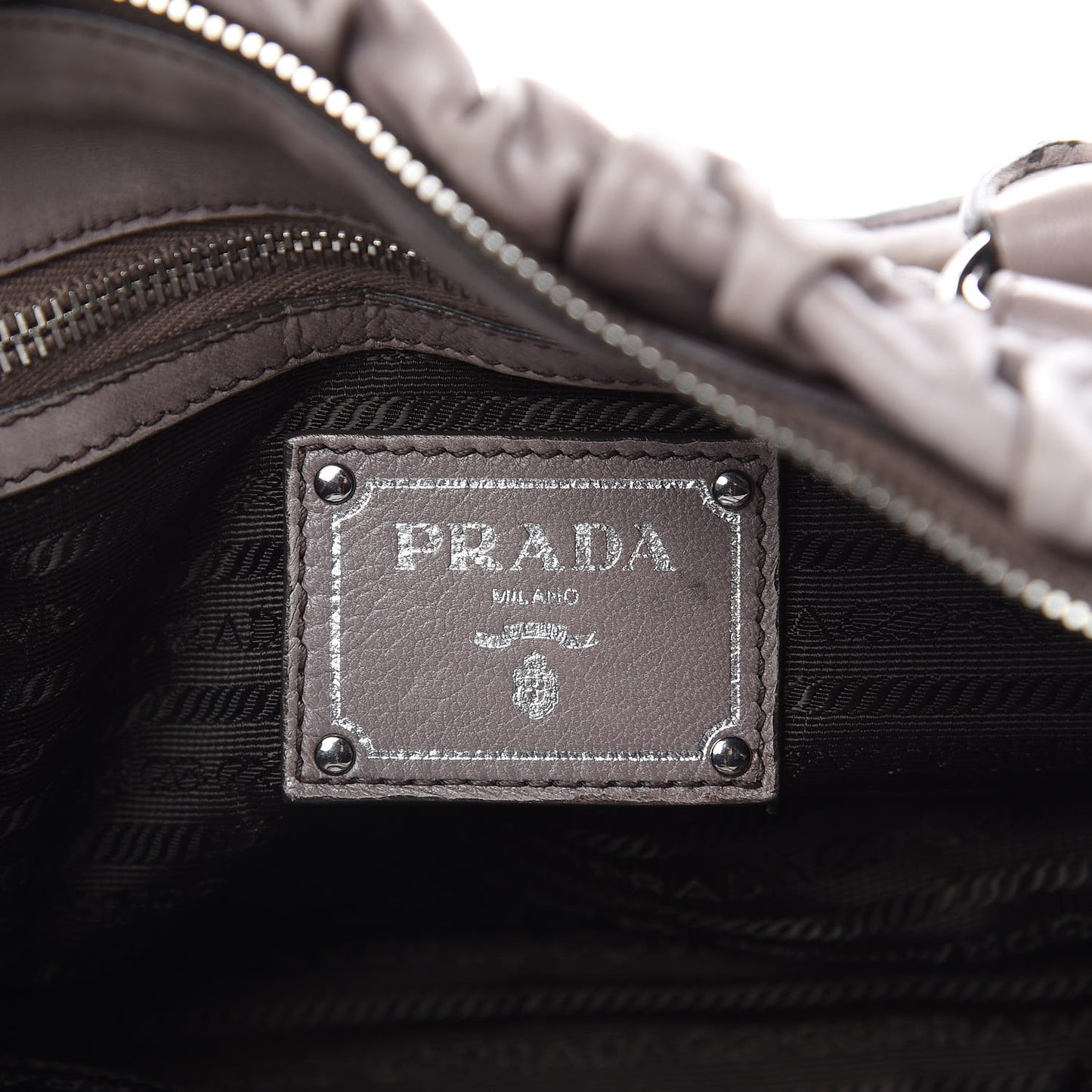 Nappa Gaufre Shopping Satchel Bambu