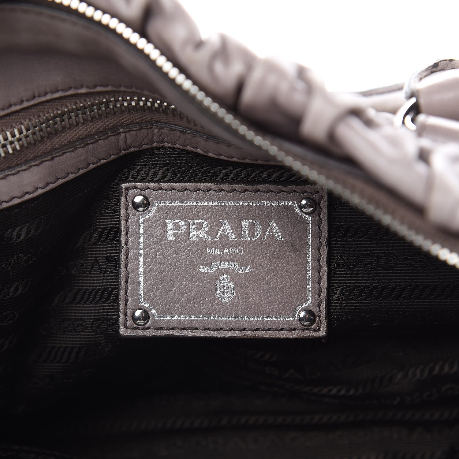 Prada Nappa Gaufre Shopping Satchel Bambu 6 of 18