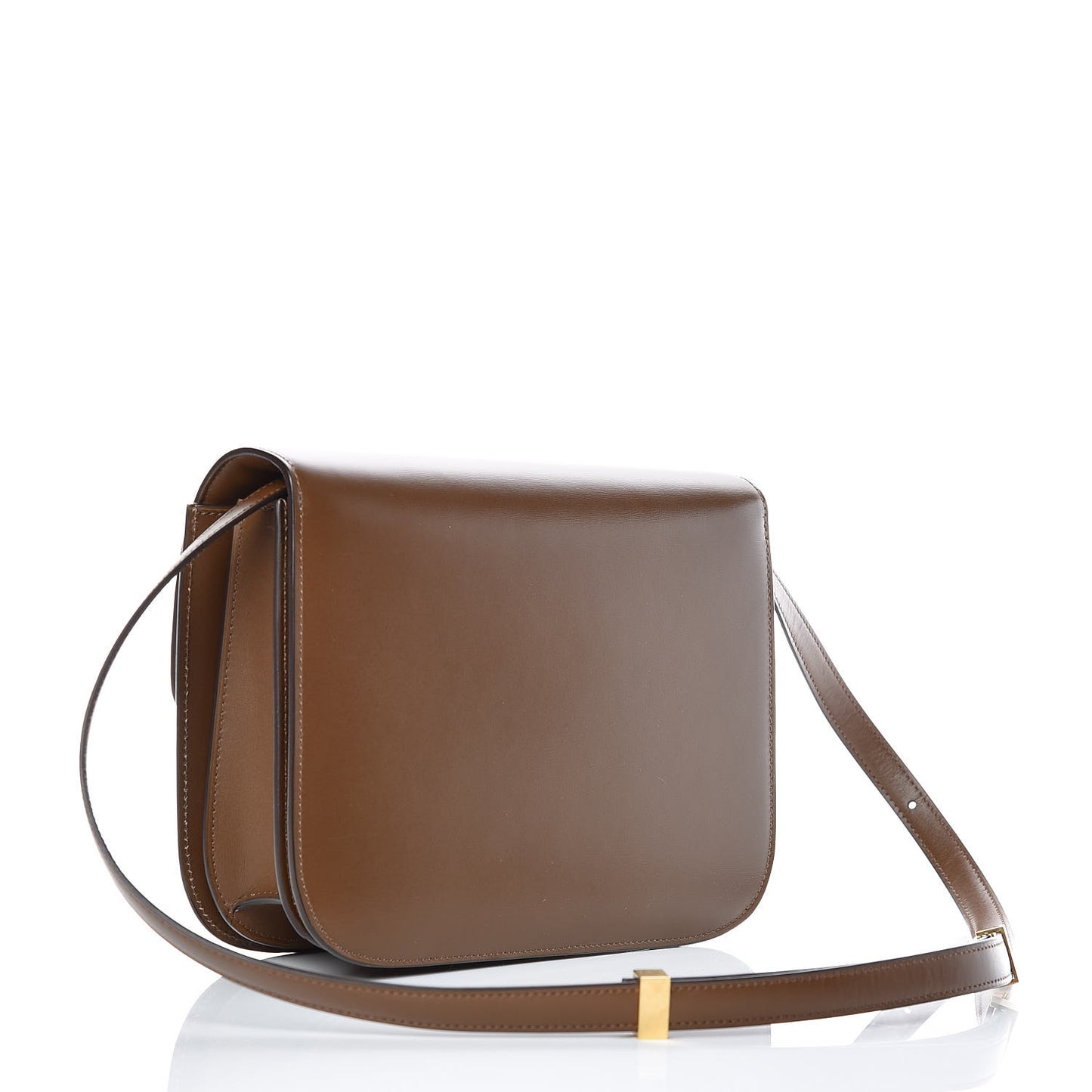 Box Calfskin Medium Classic Box Flap Bag Camel