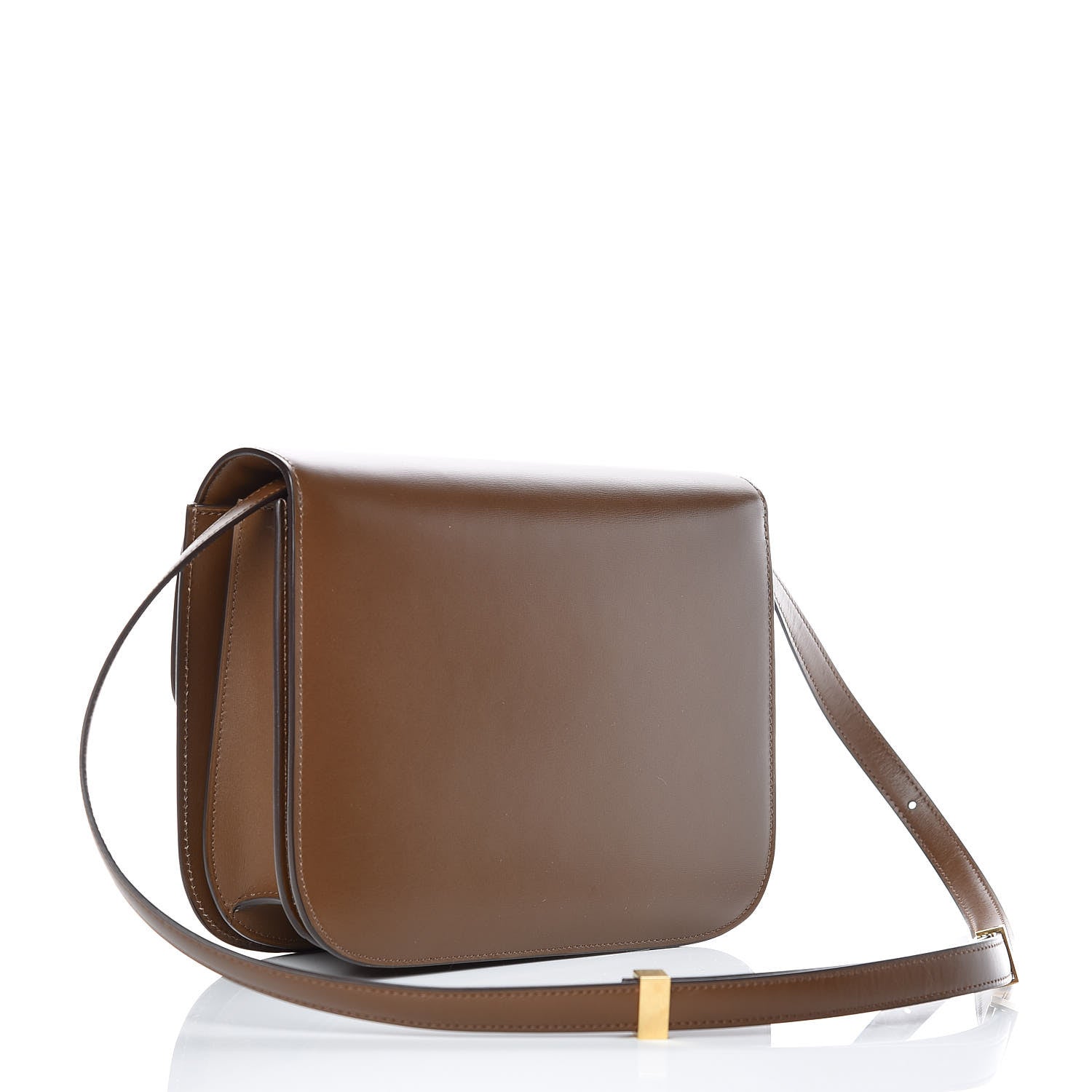 Celine Box Calfskin Medium Classic Box Flap Bag Camel 3 of 9