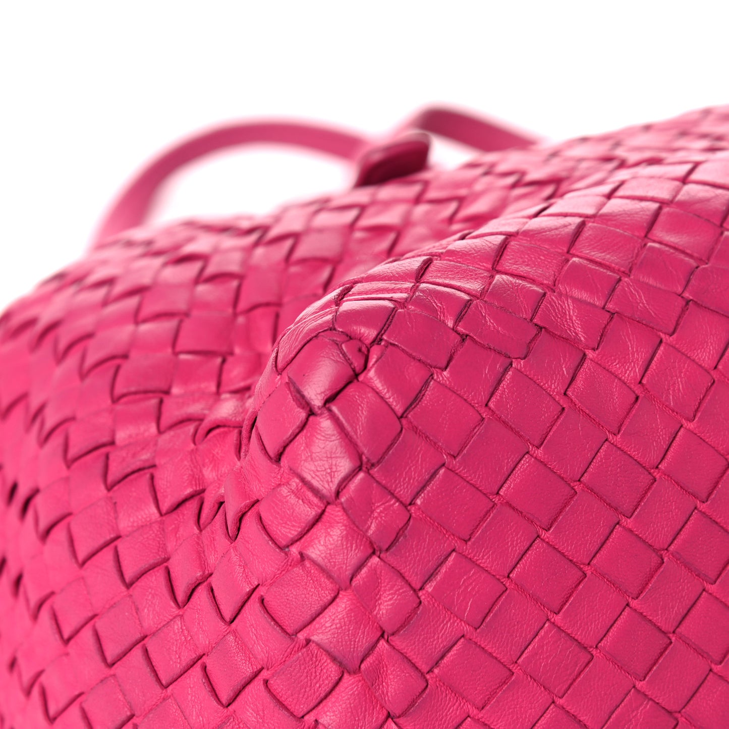 Nappa Intrecciato Large Seamless Tote Fuchsia