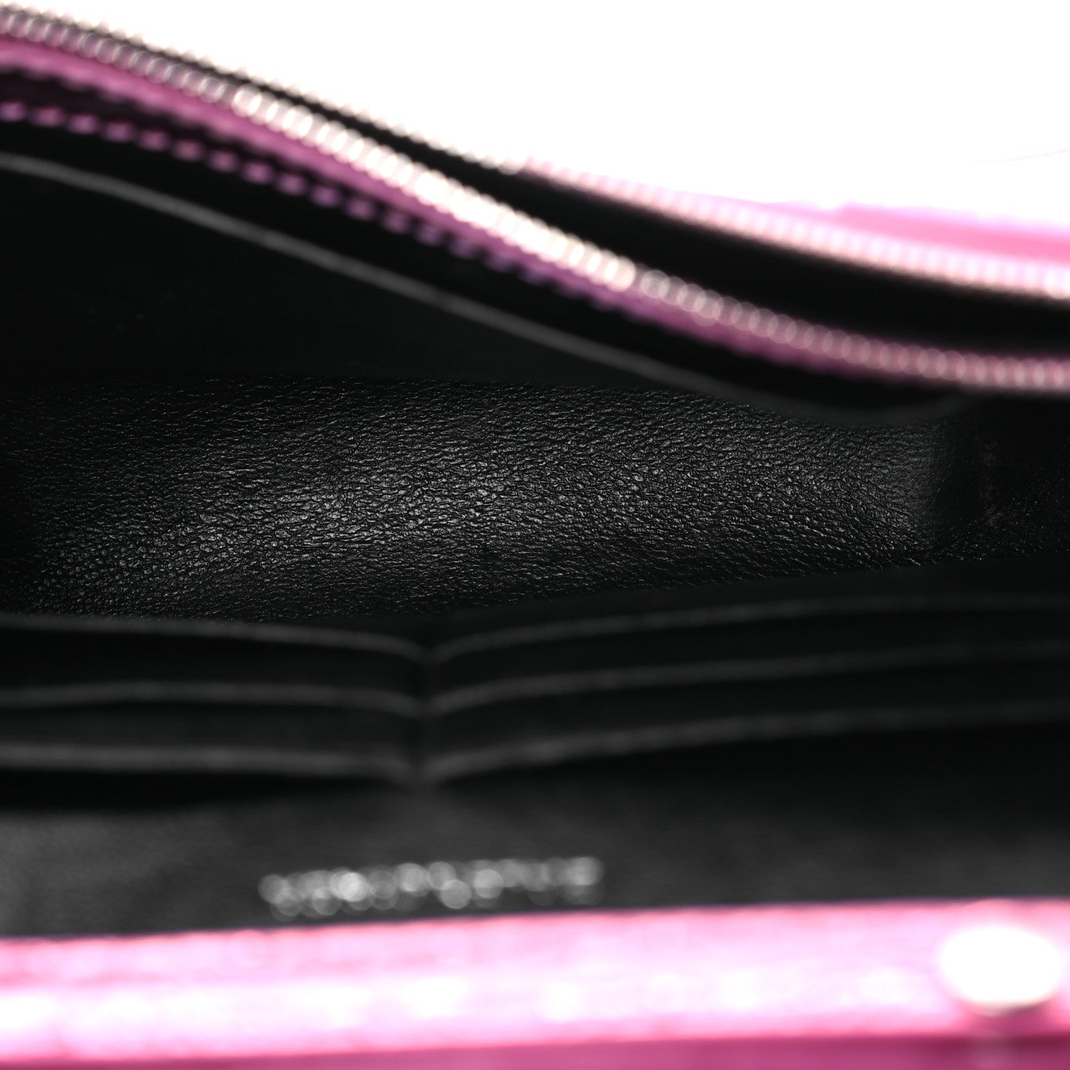 Balenciaga Metallic Shiny Calfskin Crocodile Embossed Hourglass Chain Bag Pink 9 of 18