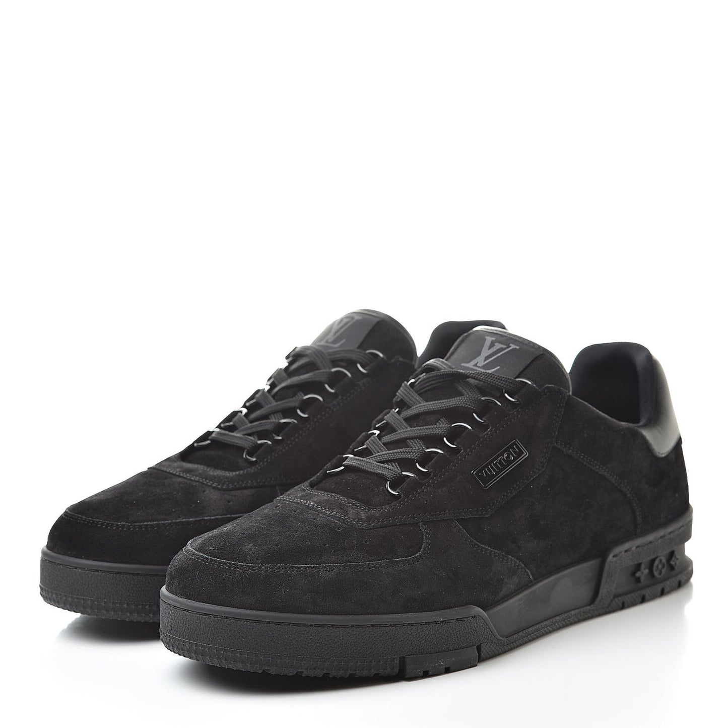 Suede Uniform Sneakers 9.5 Black
