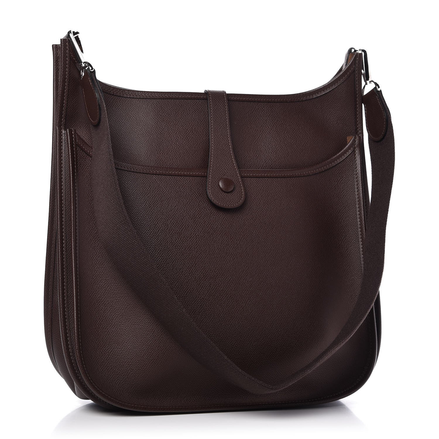 Hermes Epsom Evelyne II GM Chocolate 3 of 8