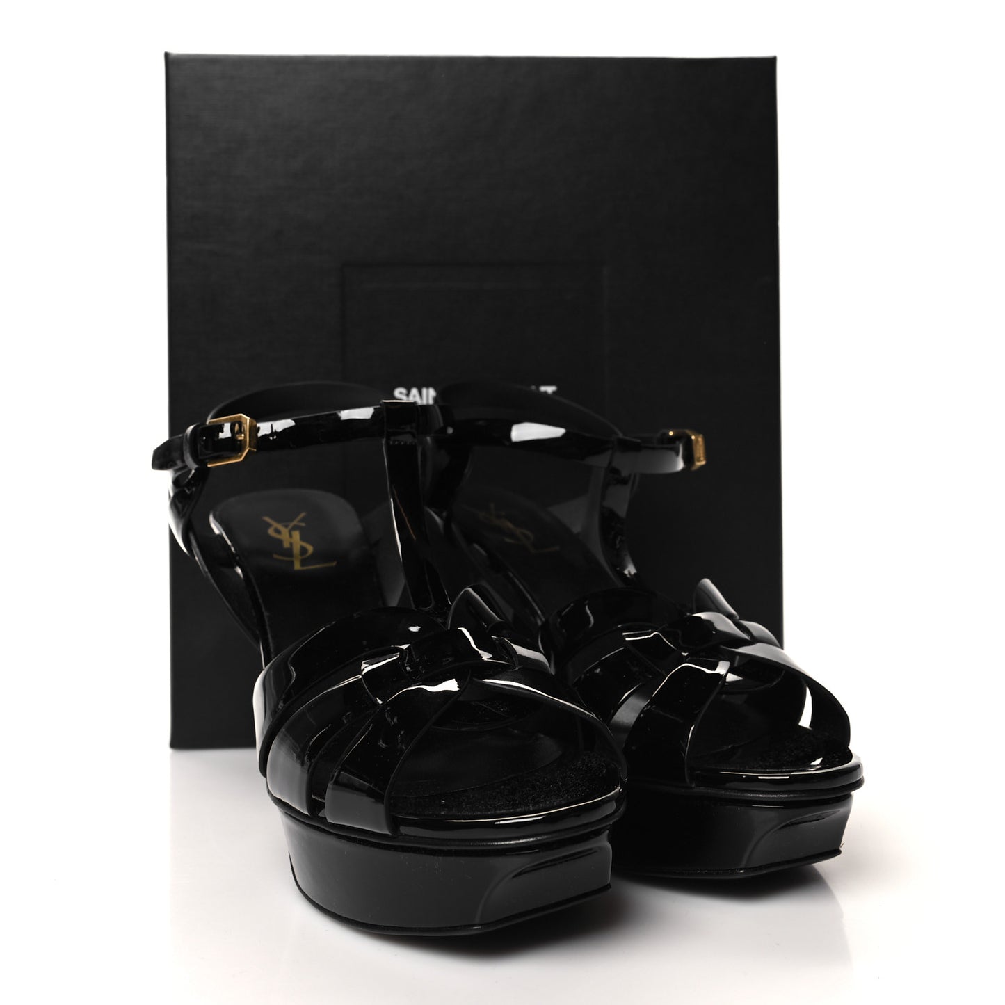 Patent Tribute 75 Platform Sandals 39 Black