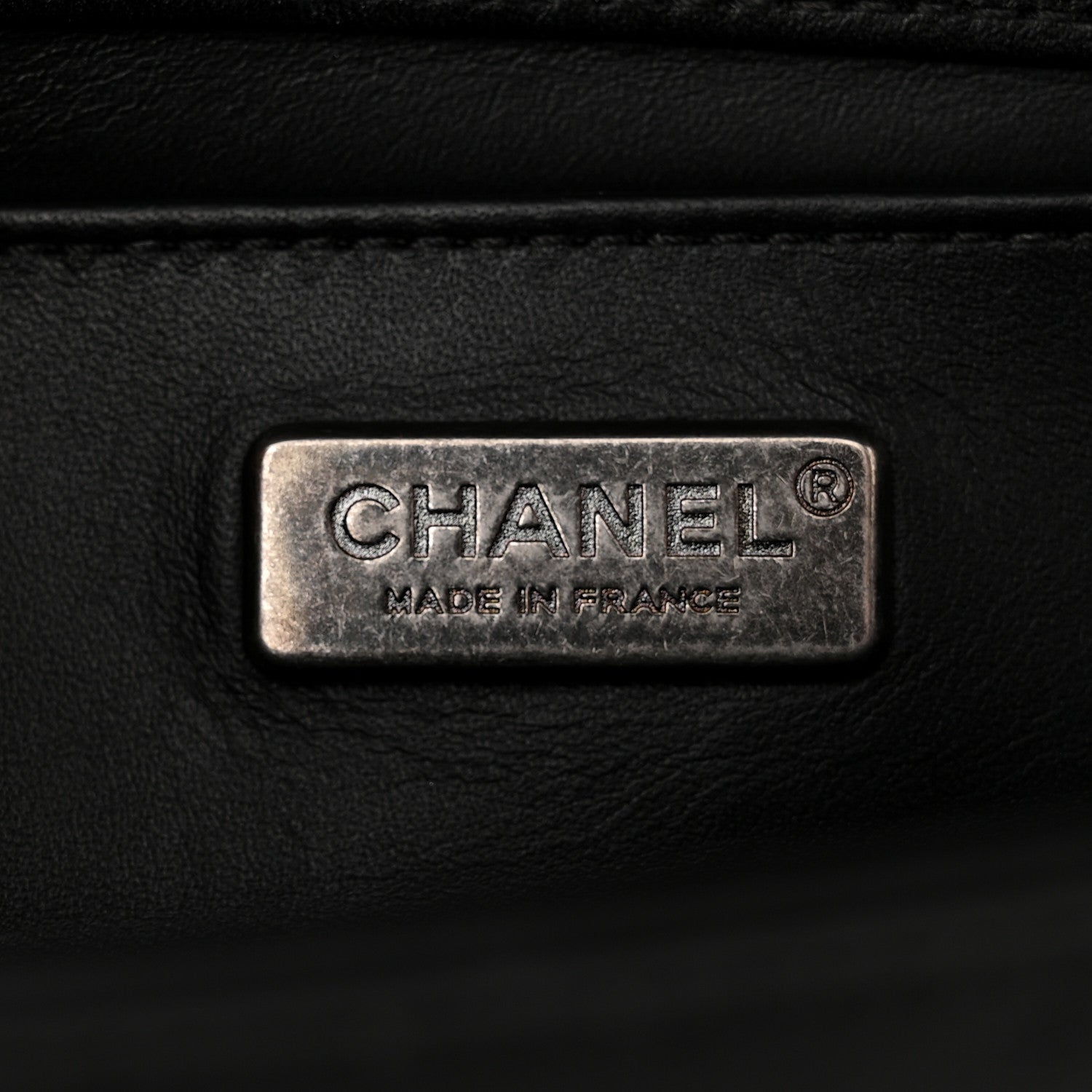 Chanel Lambskin Embroidered Snakeskin Chevron Medium Boy Flap Black Green 6 of 12