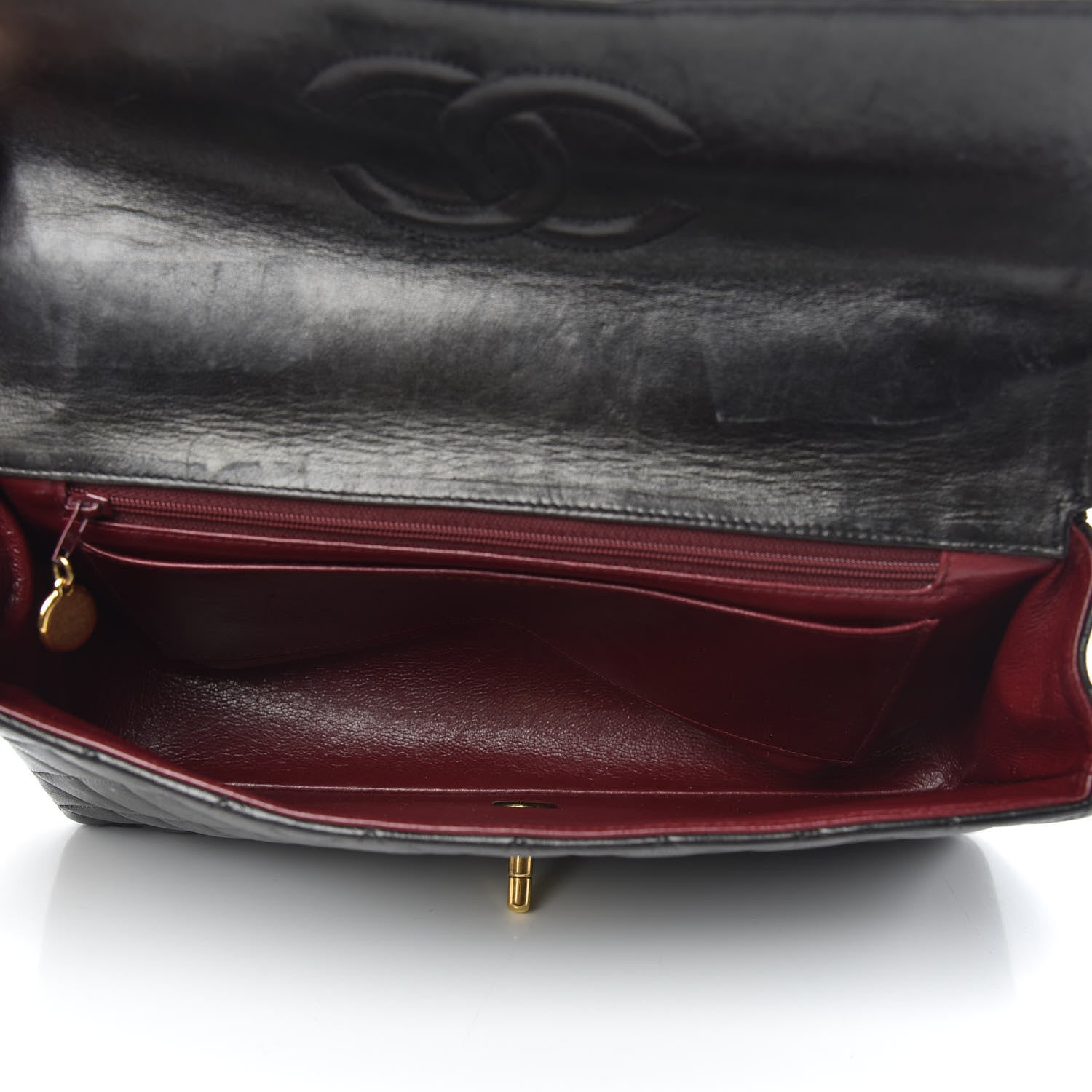 Chanel Lambskin Quilted Medium Rectangular Kelly Flap Bag Black 5 of 15