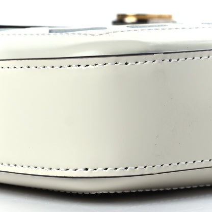 Gucci Canvas Flora Floral Calfskin Medium Cutout Shoulder Bag White Multicolor 10 of 11