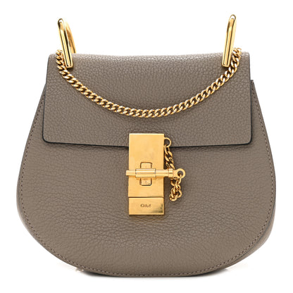Chloe Grained Lambskin Drew Shoulder Bag Motty Grey 1 of 7