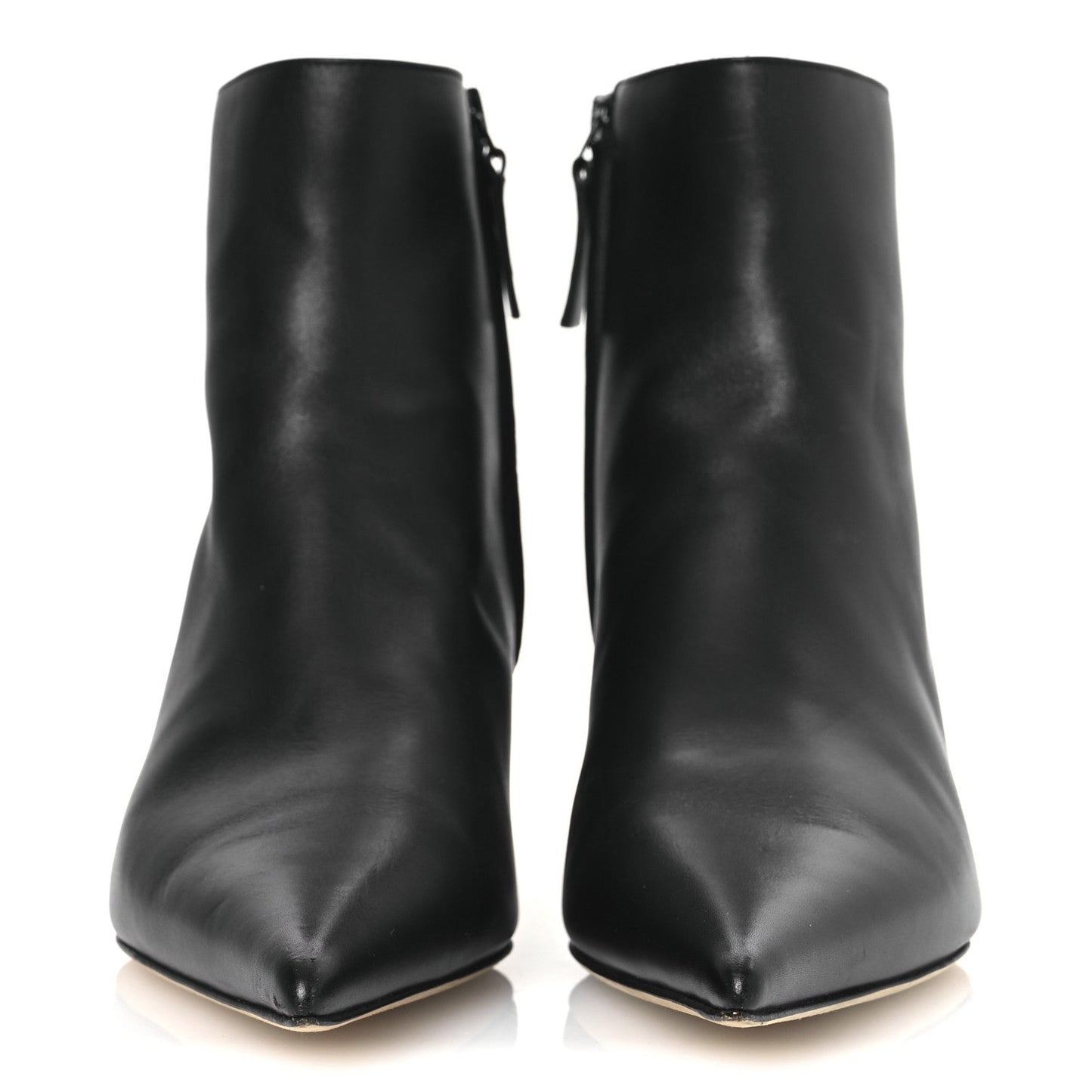 Calfskin Anagram Ankle Boots 39 Black