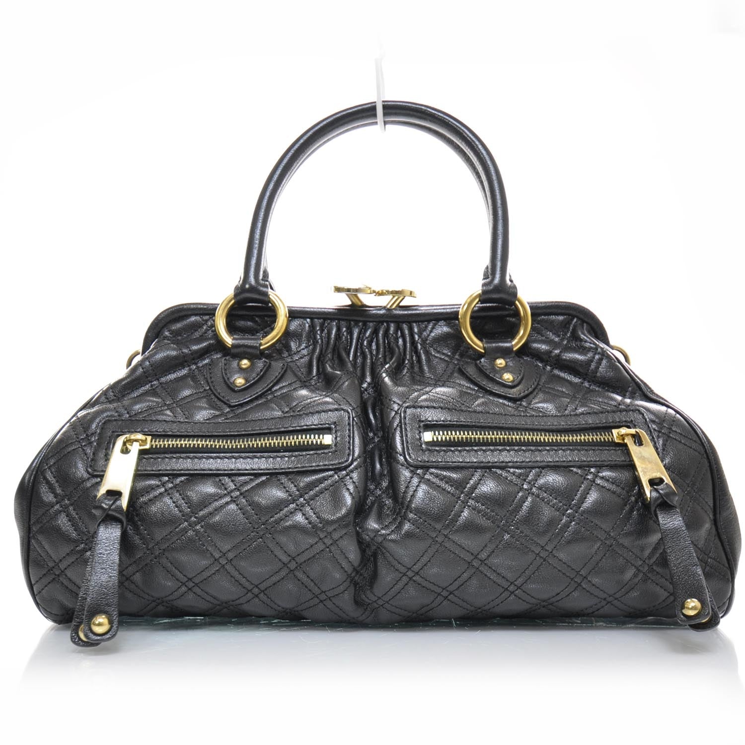 Marc Jacobs Quilted Leather East West Stam Bag Black 1 of 10