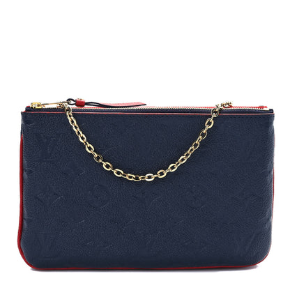 Louis Vuitton Empreinte Double Zip Pochette Marine Rouge 1 of 9