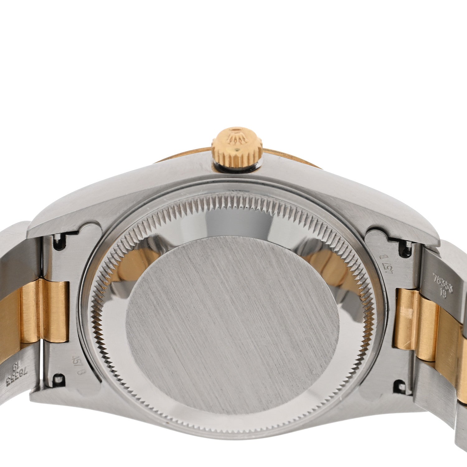 Rolex Stainless Steel 18K Yellow Gold 34mm Oyster Perpetual Date Watch Champagne 15223 4 of 4