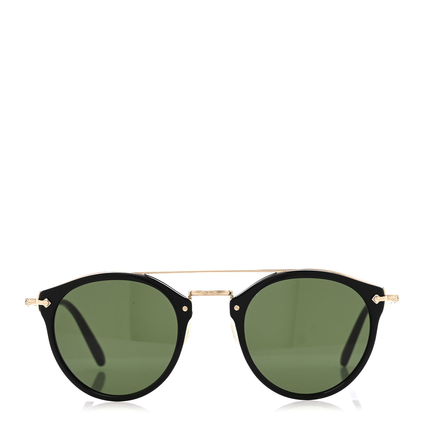 Acetate Remick Round Sunglasses OV5349S Black Green