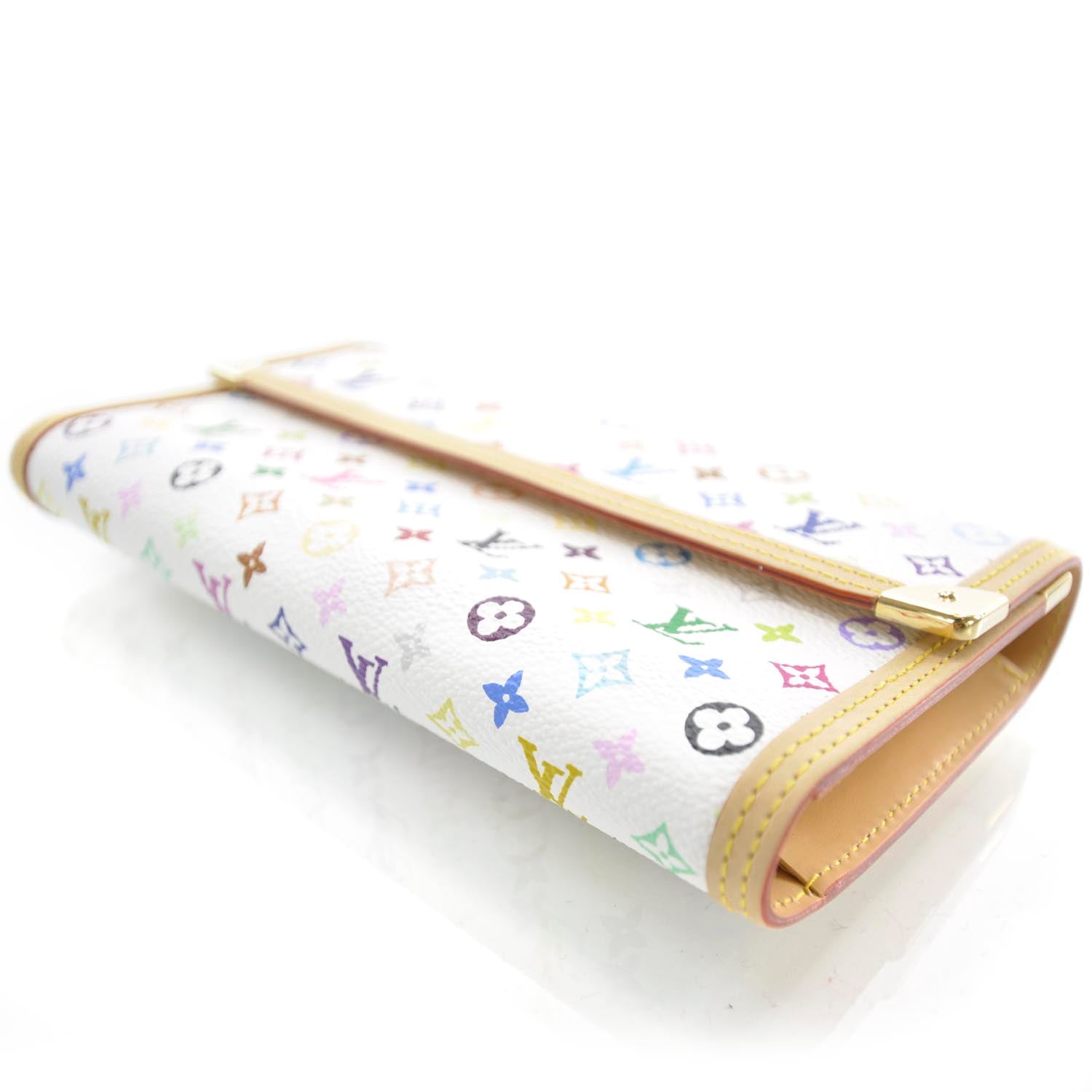 Louis Vuitton Monogram Multicolor Porte Tresor International Wallet White 3 of 8