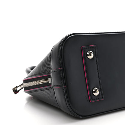Louis Vuitton Epi Alma BB Black Hot Pink 7 of 10