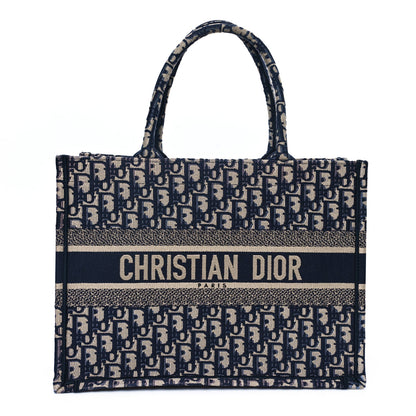 Christian Dior Oblique Medium Book Tote Blue Multicolor 1 of 10