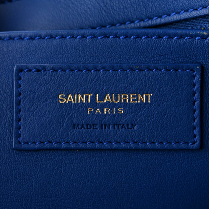 Saint Laurent Calfskin Monogram Baby Cabas Blue Majorelle 5 of 9