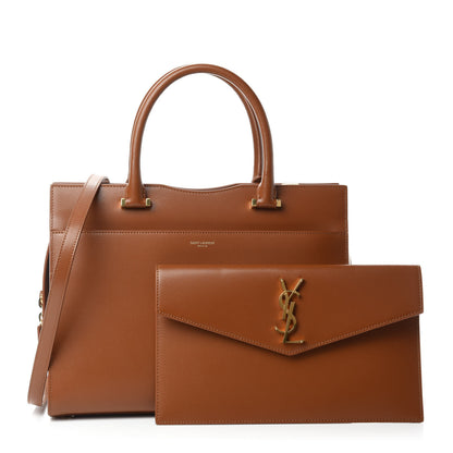 Saint Laurent Grain De Poudre Medium Uptown Tote Brick 3 of 12