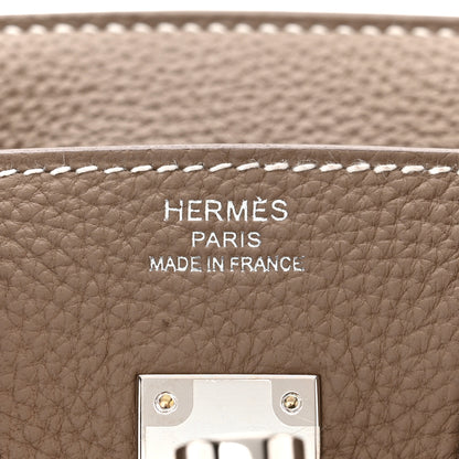 Hermes Togo Birkin 25 Etoupe 6 of 11