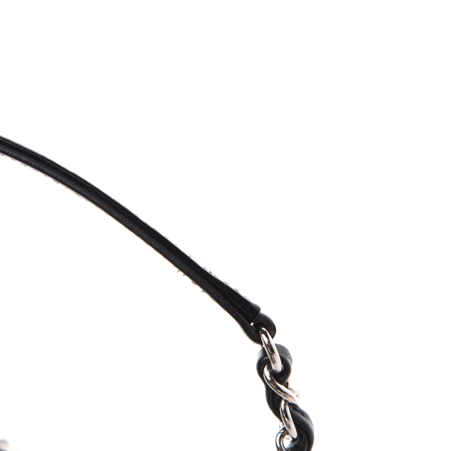 Patent Quilted Large Coco Shine Flap Black