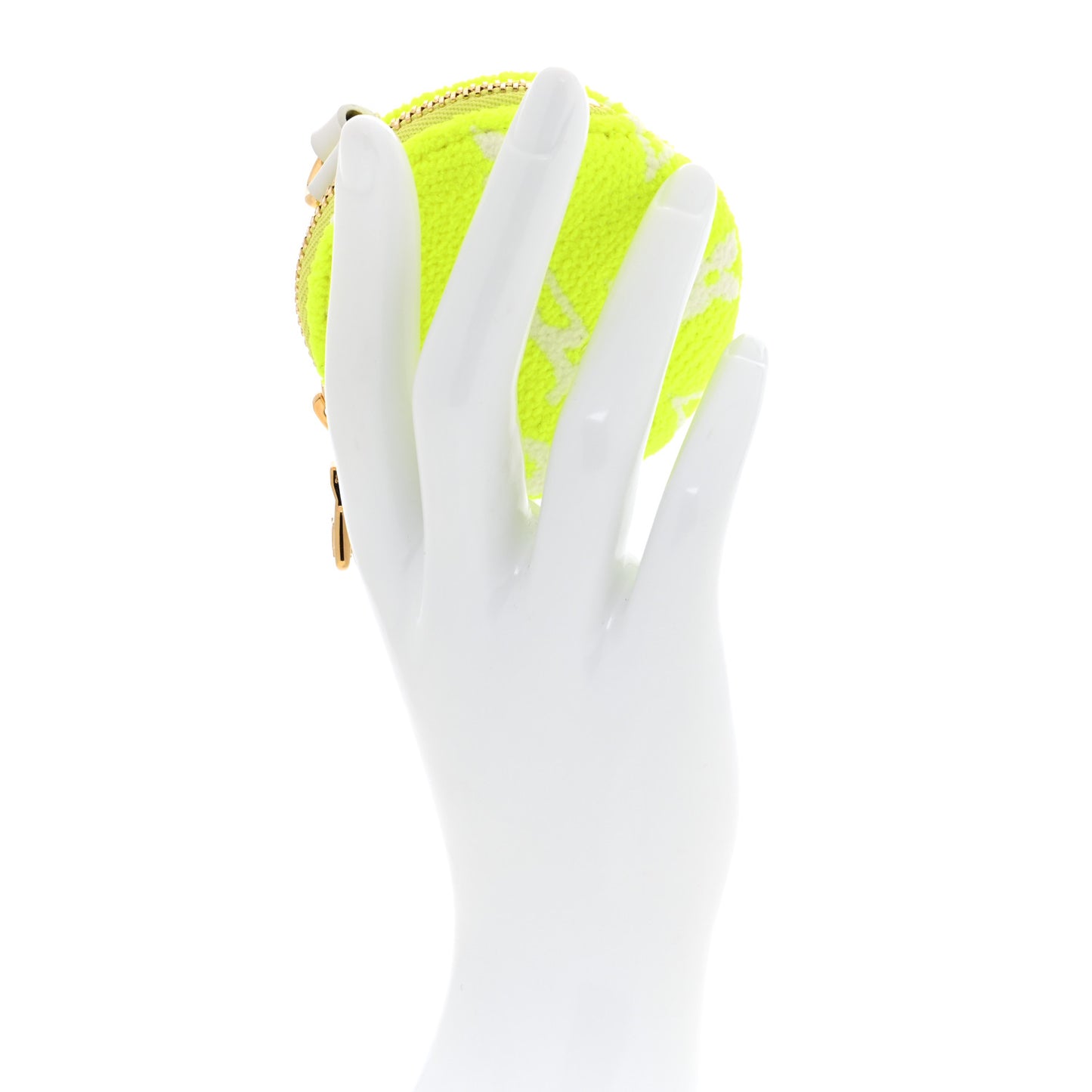 Monogram Match Tennis Ball Keyring Yellow