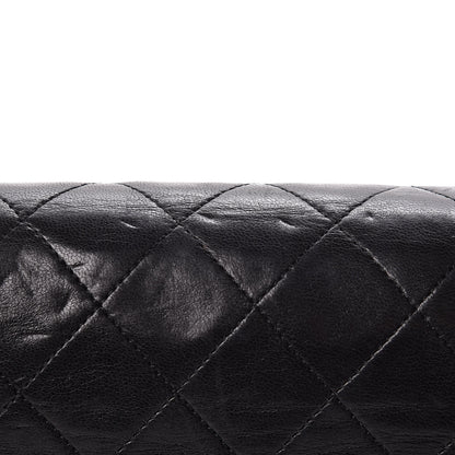Chanel Lambskin Quilted Medium Double Flap Black 17 of 19