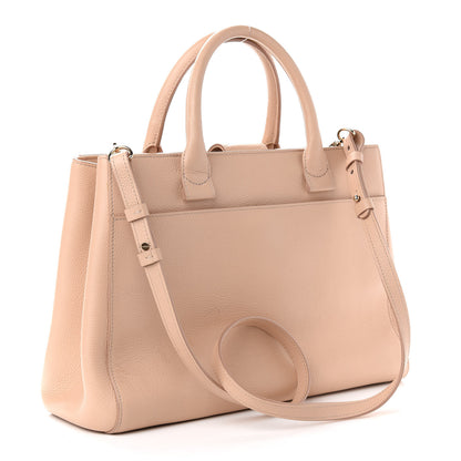 Chanel Grained Calfskin Small Neo Executive Shopper Tote Beige 3 of 11