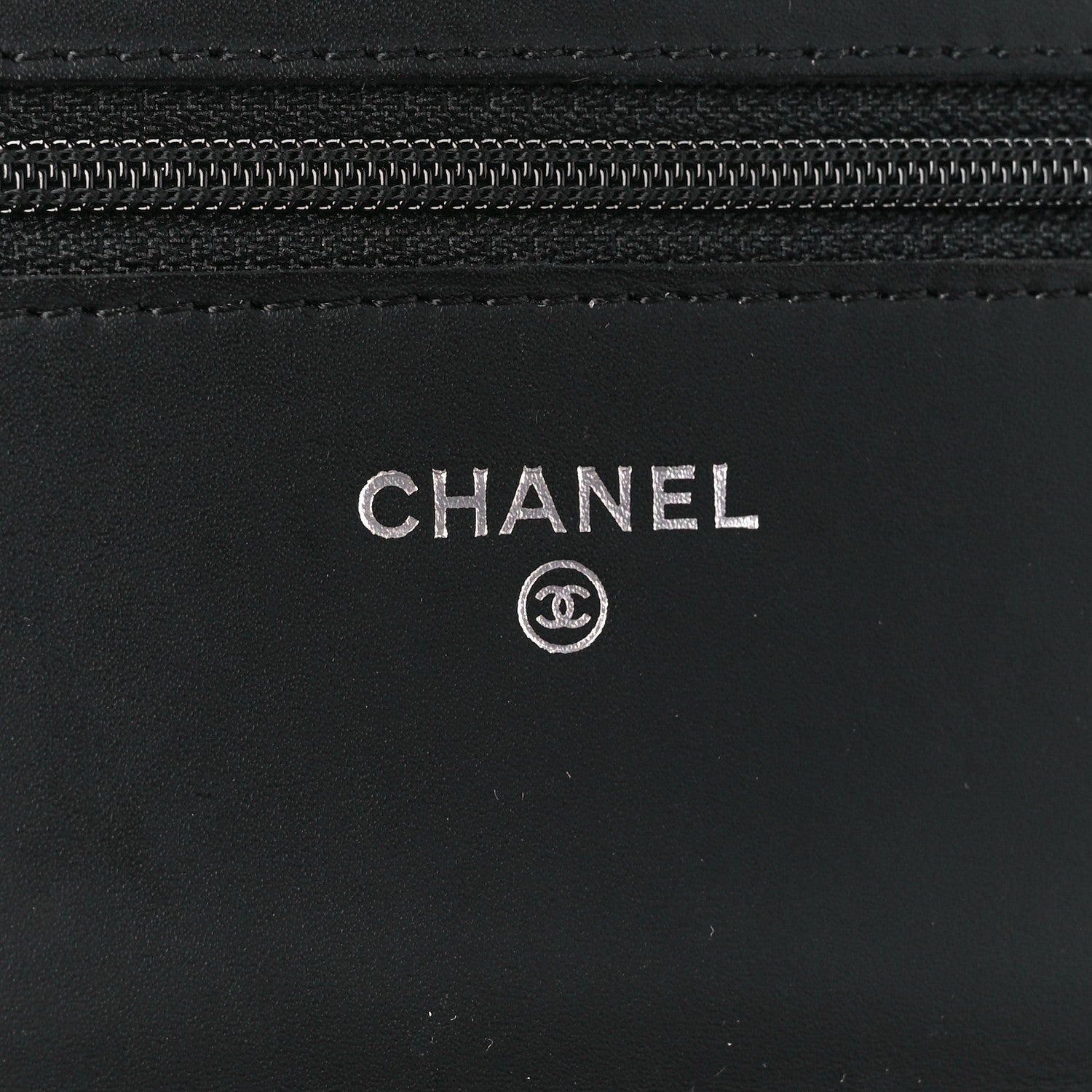 Chanel Patent Quilted Wallet On Chain WOC Black 6 of 11