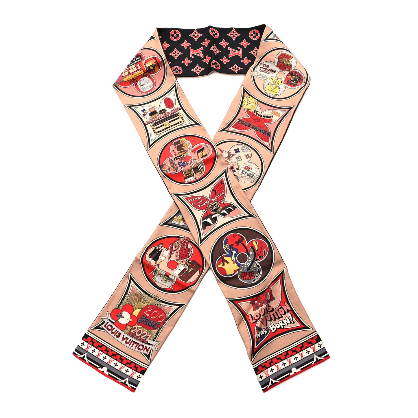 Silk Monogram Louis In A Comic Bandeau