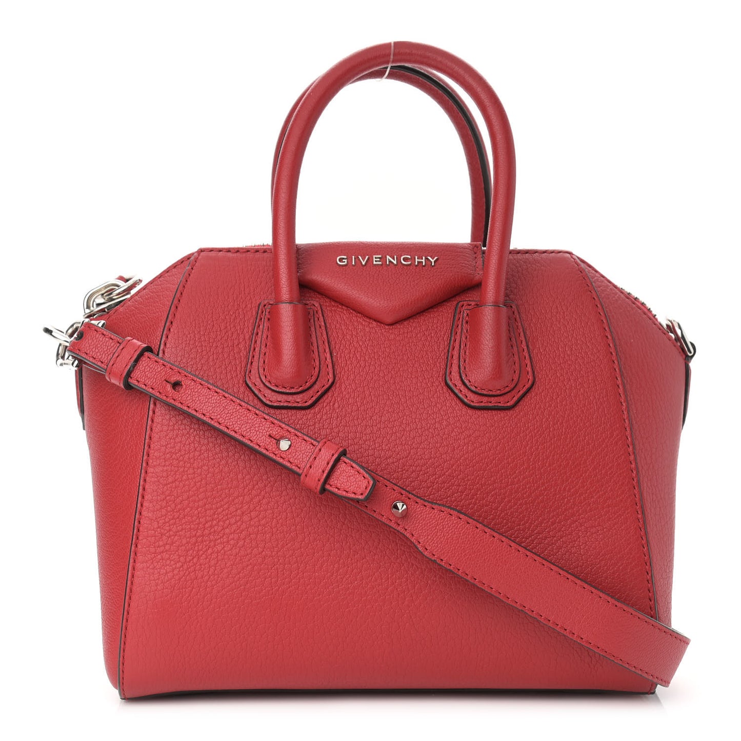 Sugar Goatskin Mini Antigona Medium Red