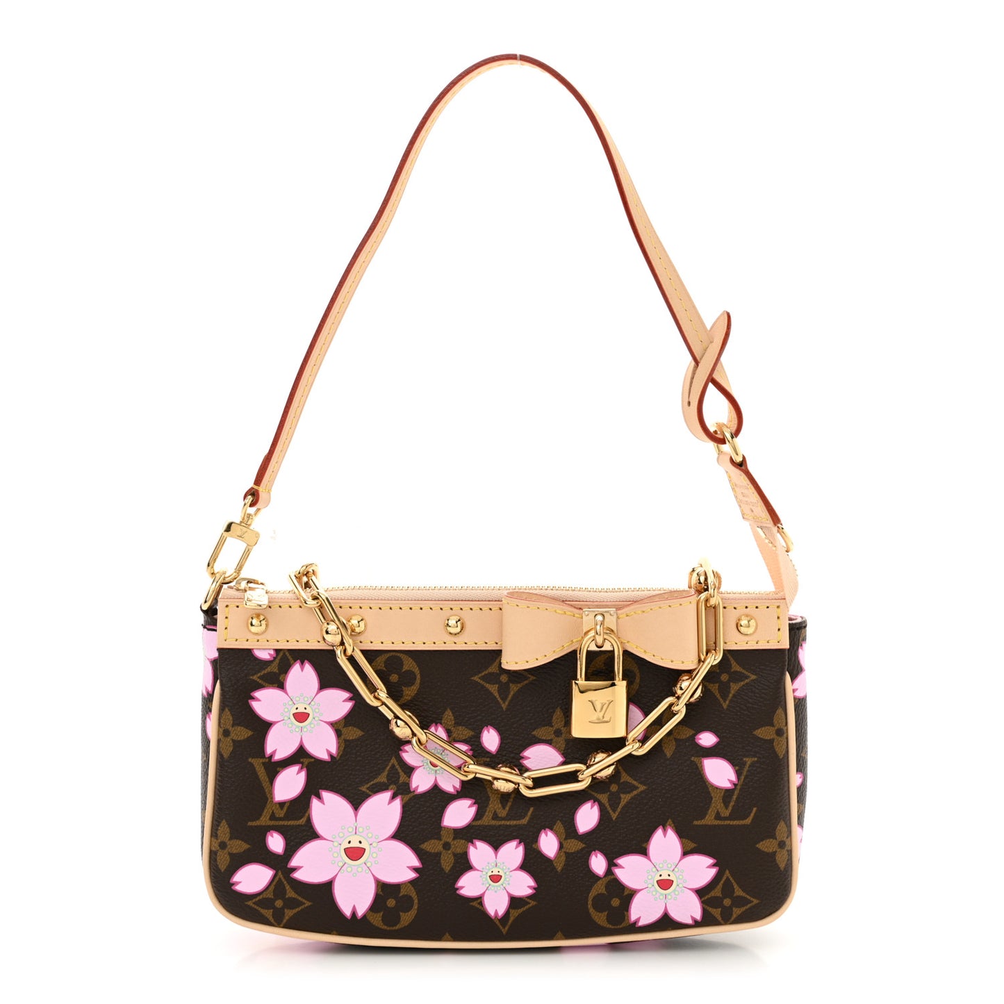 LV X TM Monogram Pochette Accessories Sakura Brown