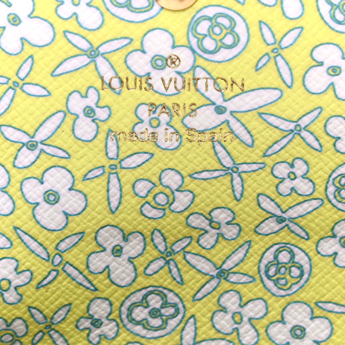 Monogram Fleuri Sarah Wallet Bright Green