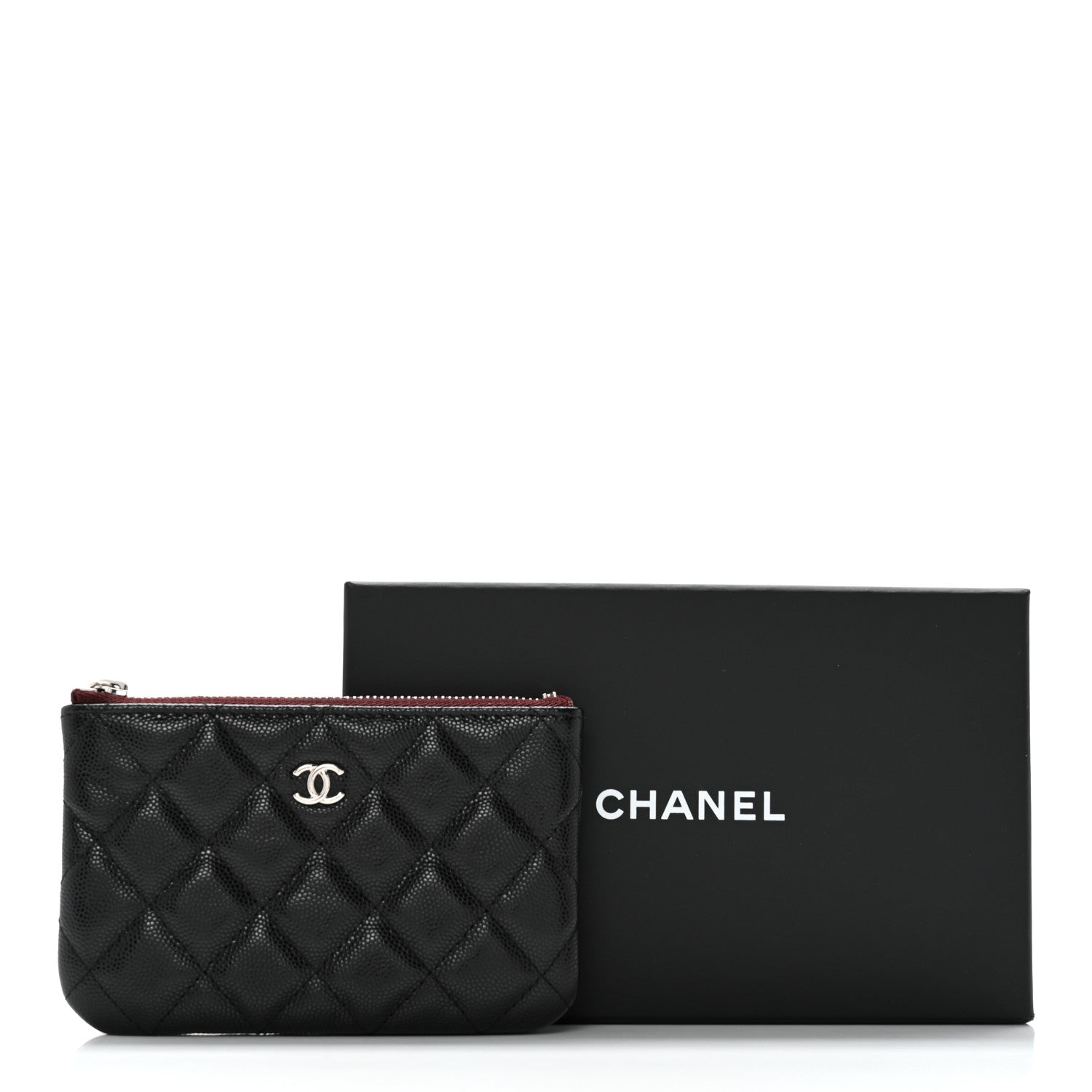 Chanel Caviar Quilted Small Cosmetic Case Black 11 of 11