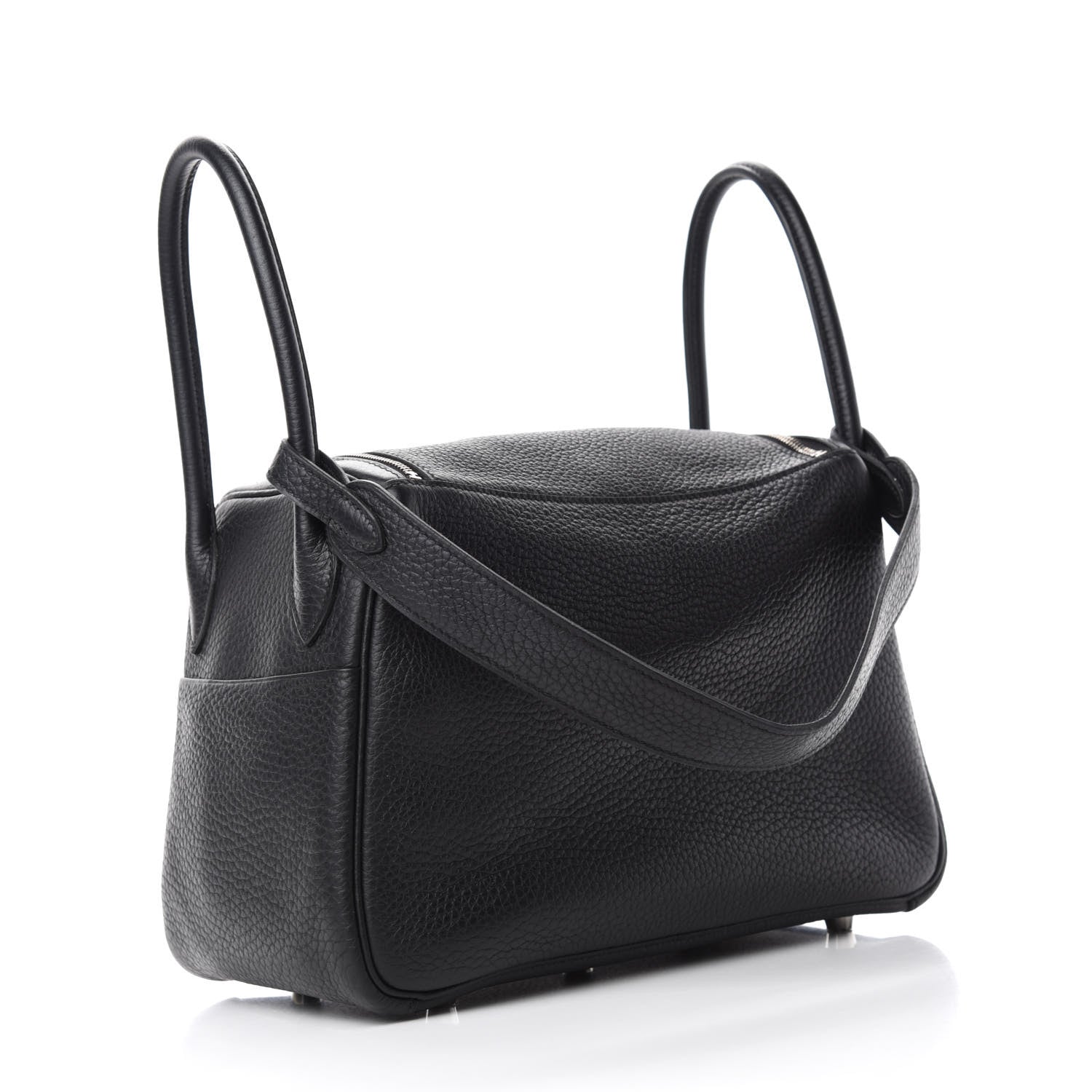 Hermes Taurillon Clemence Lindy 26 Black 3 of 11