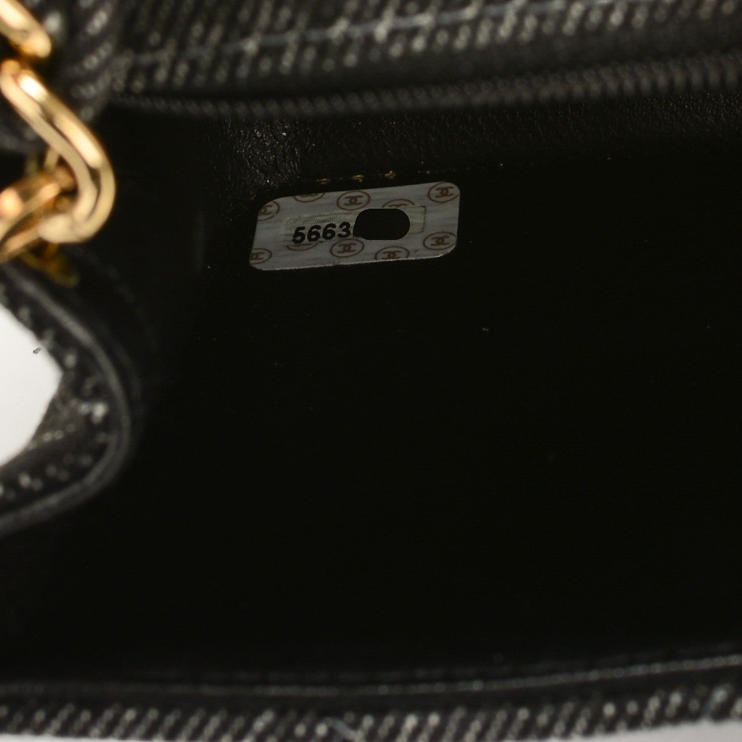 Chanel Denim Quilted Mini Square Flap Black 7 of 7